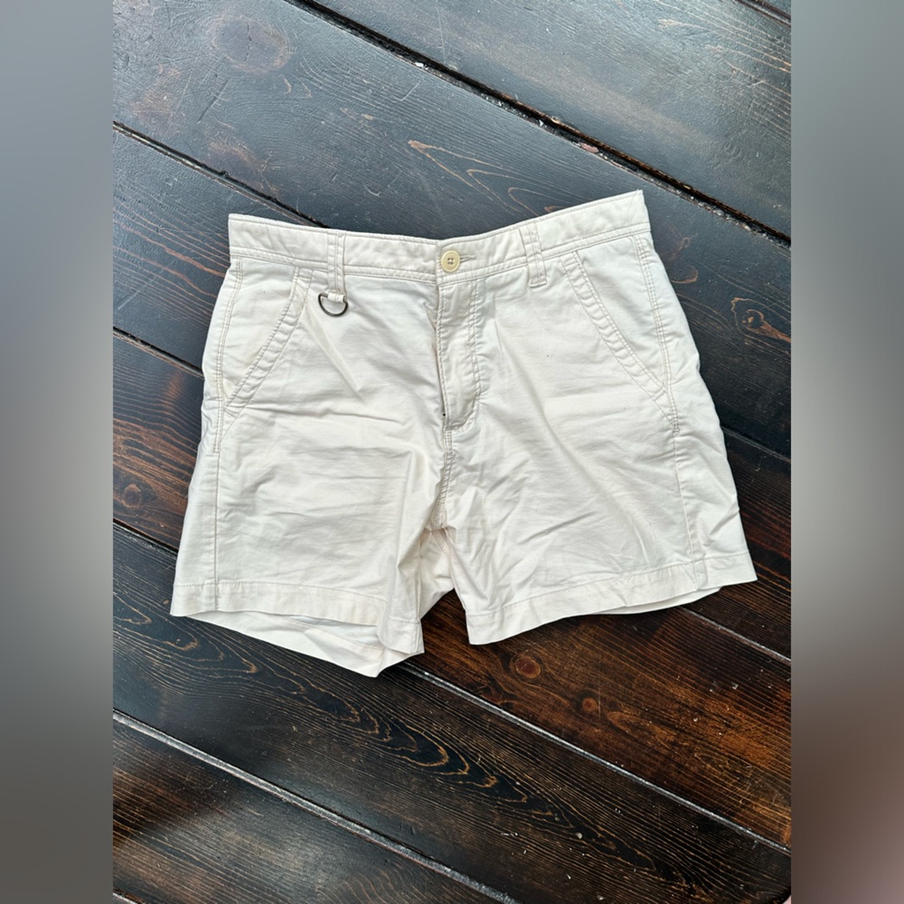 Men's Flat Front Shorts - Cream